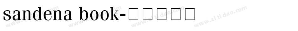 sandena book字体转换